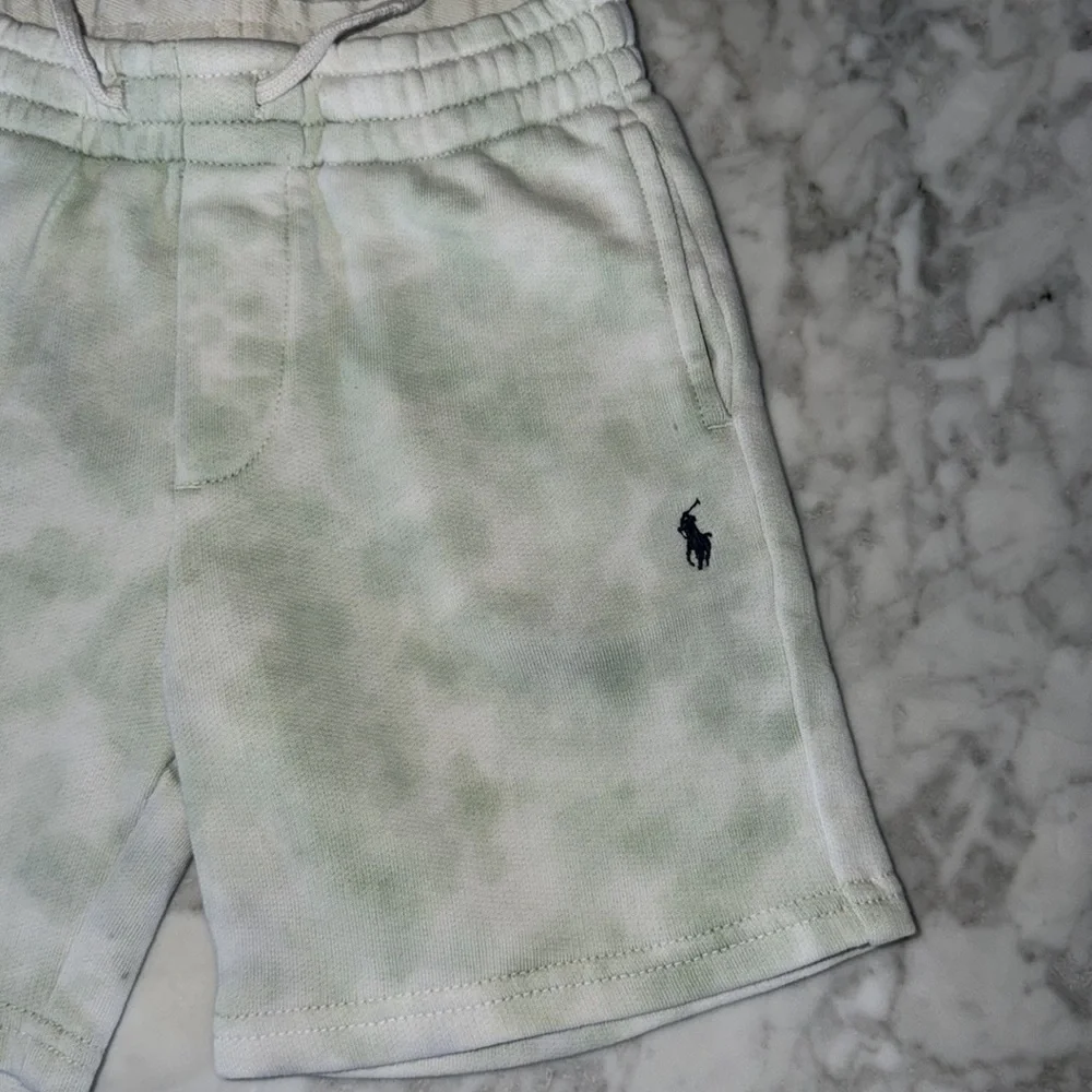 Polo Ralph Lauren Kids' White & Green Tie Dye Shorts 4T